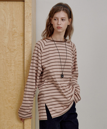 Soft Stripe Long Sleeve Brown