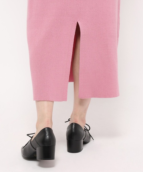 mysty woman（ミスティウーマン）の「バイカラーニットポロワンピース 636599（ワンピース・レディース・グレー/ピンク/ネイビー・FREE）」の17枚目の写真