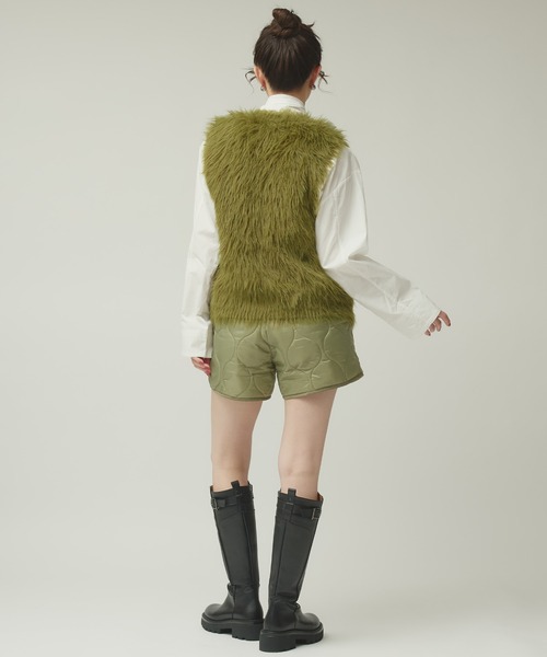 Narcissus（ナルシス）の「キルティングショートパンツ（その他パンツ・レディース・カーキ/ブラック・FREE）」の6枚目の写真