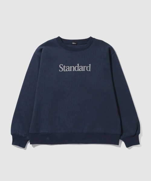 Mac-House(マックハウス)の「【REAL STANDARD】TC裏起毛 ヴィンテージライク ラインリブ クルーネックスウェット(スウェット・メンズ・ネイビー/キナリ/グレー/チャコールグレー/ブラック/ワイン・M/L/XL)」の5枚目の写真