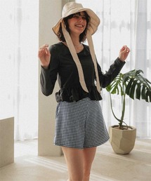titivate | ペプラム長袖トップス×ショーツ/セット水着(水着)