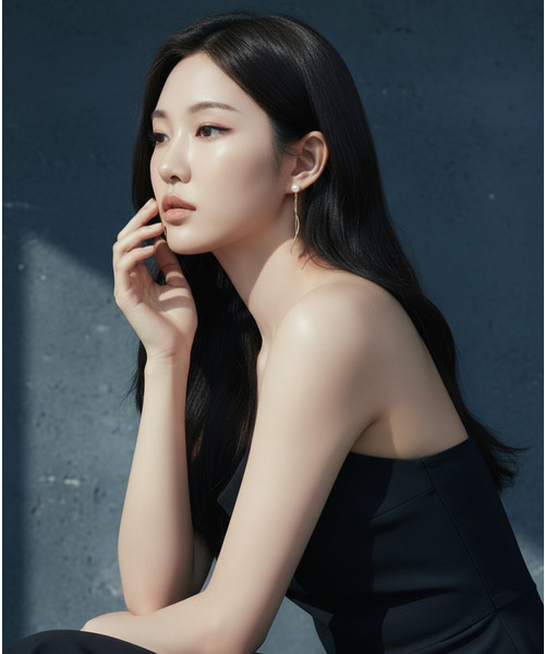 Burner(バーナー)の「【Sonu jewelry(ソヌジュエリー)】ツイストラインパールイヤリング son-egs-6-5【RBTS】(イヤリング・レディース・ゴールド・FREE)」の5枚目の写真