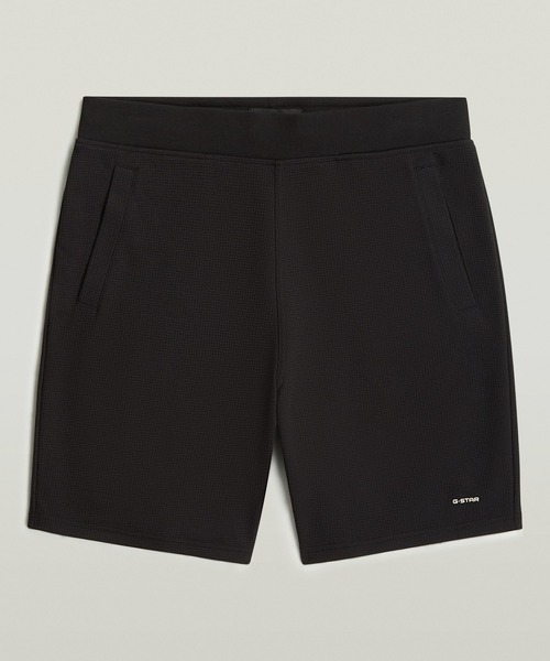 G-STAR（ジースター）の「Structured Jersey Shorts/ワッフルコットンジャージーショートパンツ（その他パンツ・メンズ・ダークブラック/ダークオリーブ・X-SMALL/X-LARGE/LARGE/MEDIUM/SMALL）」の10枚目の写真