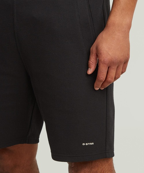 G-STAR（ジースター）の「Structured Jersey Shorts/ワッフルコットンジャージーショートパンツ（その他パンツ・メンズ・ダークブラック/ダークオリーブ・X-SMALL/X-LARGE/LARGE/MEDIUM/SMALL）」の11枚目の写真