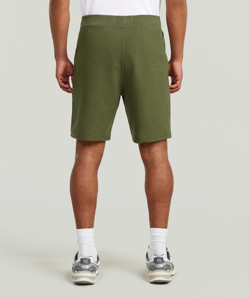 G-STAR（ジースター）の「Structured Jersey Shorts/ワッフルコットンジャージーショートパンツ（その他パンツ・メンズ・ダークブラック/ダークオリーブ・X-SMALL/X-LARGE/LARGE/MEDIUM/SMALL）」の8枚目の写真