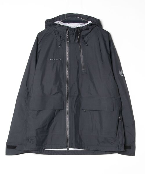 Mammut(マムート)の「アーバン エクスプローリング ハードシェル フーデッド ジャケット AF / Urban Exploring HS Hooded Jacket AF(ナイロンジャケット・メンズ・カーキ/ブラック・M/XL/L)」の1枚目の写真