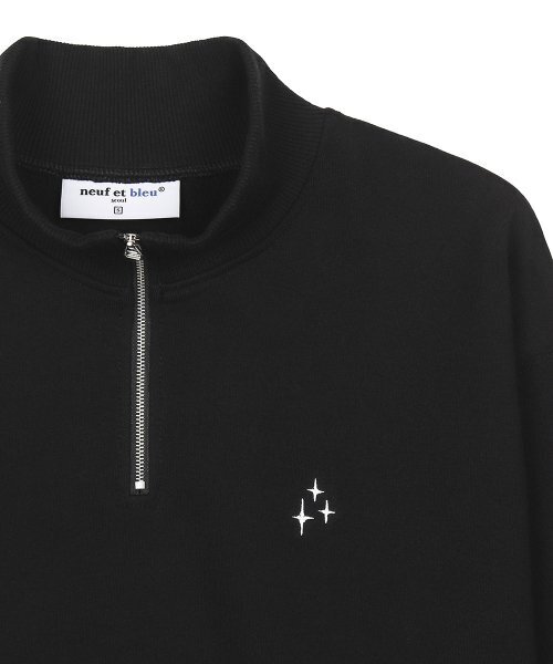NEUFETBLEU(ヌフエブル)の「NEB half zipup mtm (black)(その他トップス・レディース・その他・SMALL)」の3枚目の写真