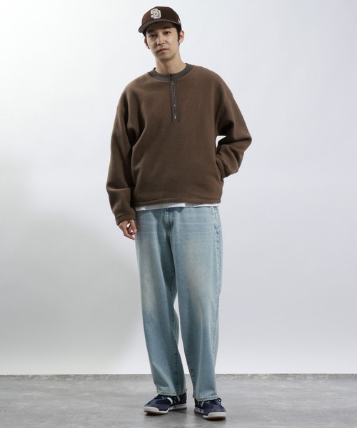 BAYFLOW（ベイフロー）の「ルーズテーパードデニムパンツ（デニムパンツ・メンズ・スカイブルー/ブルー・LARGE/MEDIUM）」の8枚目の写真