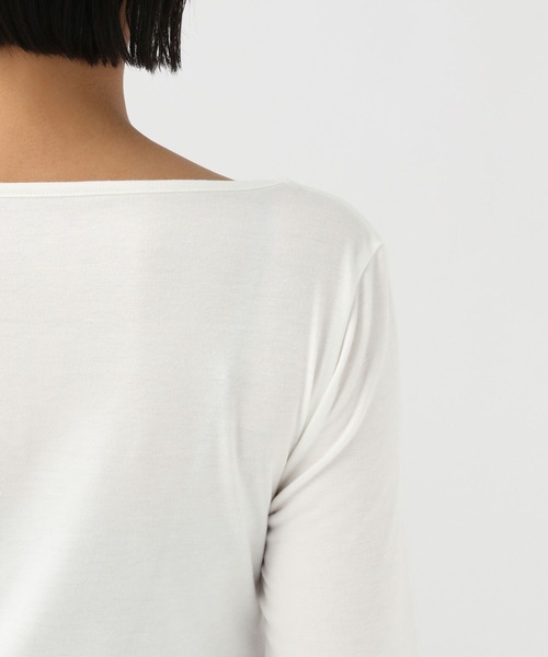 BAYFLOW（ベイフロー）の「【KARENさんコラボ】ドレープロングスリーブTシャツ（Tシャツ/カットソー・レディース・グレー/ホワイト・FREE）」の10枚目の写真