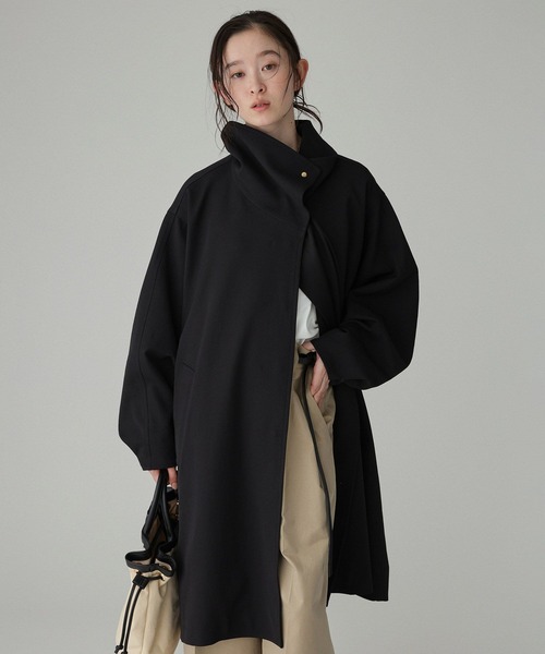 BABYLONE(バビロン)の「【多機能素材】オーバーフォルムコート(その他アウター・レディース・ブラック/ベージュ・フリー)」の2枚目の写真