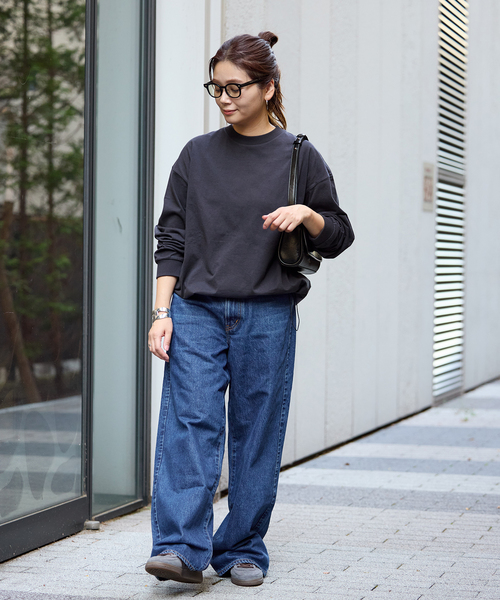 JOURNAL STANDARD（ジャーナルスタンダード）の「《追加》シャーリングロングスリーブTシャツ（Tシャツ/カットソー・レディース・ブラック系その他/ブラウン系その他/コバルトブルー/ホワイト・FREE）」の17枚目の写真