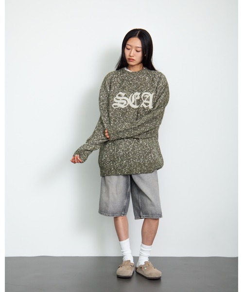 Leather Patch Knit Sweater（ニット/セーター）｜WIND AND SEA