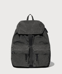 ウォッシュドコットンポケットリュックサック Black