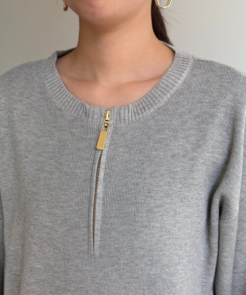 Chez toi（シェトワ）の「【セットアイテム】ハーフジップ×セミフレアスカート（つなぎ/オールインワン・レディース・グレー/ブラック・FREE）」の20枚目の写真