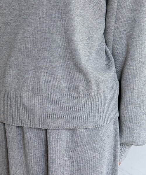 Chez toi（シェトワ）の「【セットアイテム】ハーフジップ×セミフレアスカート（つなぎ/オールインワン・レディース・グレー/ブラック・FREE）」の22枚目の写真