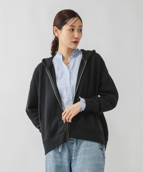 GLOBAL WORK（グローバルワーク）の「アソートスウェットZIPパーカー/633992（パーカー・レディース・ブラック系その他/杢グレー/ホワイト系8/ブラウン系その他・MEDIUM/LARGE）」の2枚目の写真