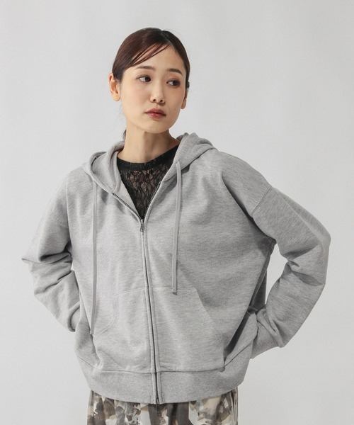 GLOBAL WORK（グローバルワーク）の「アソートスウェットZIPパーカー/633992（パーカー・レディース・ブラック系その他/杢グレー/ホワイト系8/ブラウン系その他・MEDIUM/LARGE）」の3枚目の写真