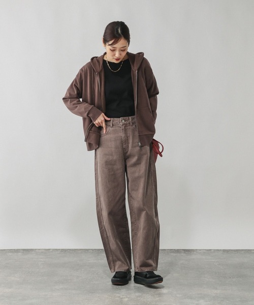 GLOBAL WORK（グローバルワーク）の「アソートスウェットZIPパーカー/633992（パーカー・レディース・ブラック系その他/杢グレー/ホワイト系8/ブラウン系その他・MEDIUM/LARGE）」の11枚目の写真