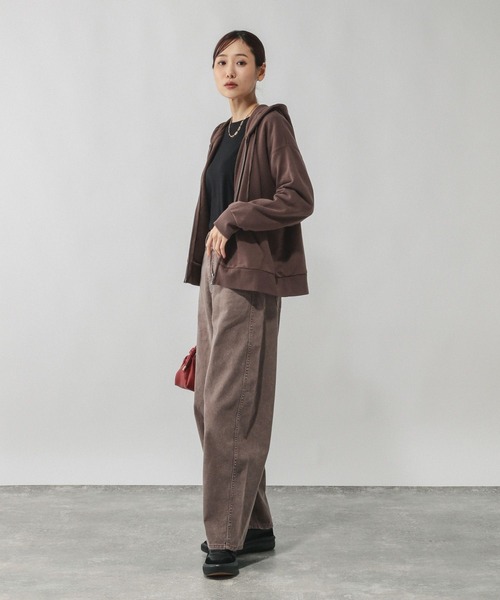 GLOBAL WORK（グローバルワーク）の「アソートスウェットZIPパーカー/633992（パーカー・レディース・ブラック系その他/杢グレー/ホワイト系8/ブラウン系その他・MEDIUM/LARGE）」の12枚目の写真