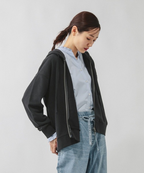 GLOBAL WORK（グローバルワーク）の「アソートスウェットZIPパーカー/633992（パーカー・レディース・ブラック系その他/杢グレー/ホワイト系8/ブラウン系その他・MEDIUM/LARGE）」の6枚目の写真