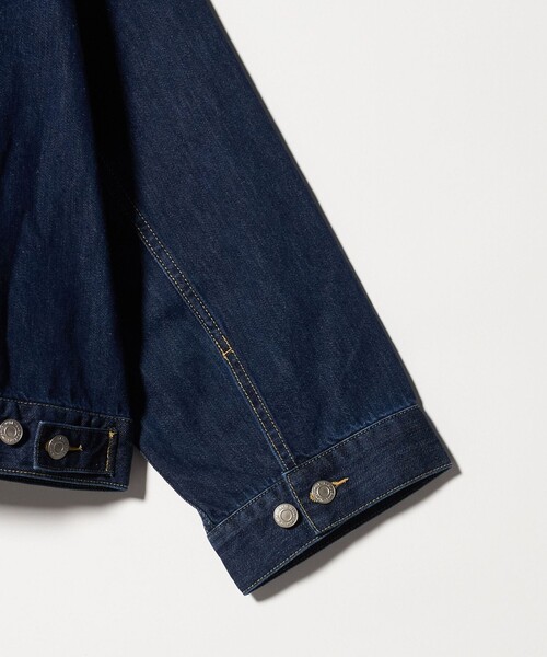 ASTRAET(アストラット)の「<LANCER>DENIM SHORT ジャケット(デニムジャケット・レディース・ライトブルー/ネイビー・M)」の5枚目の写真