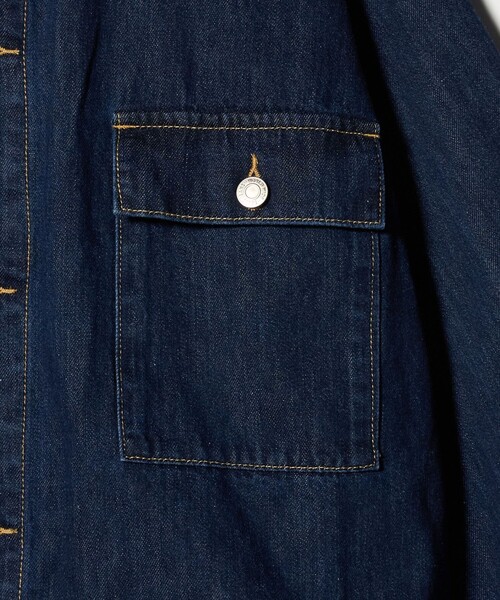 ASTRAET(アストラット)の「<LANCER>DENIM SHORT ジャケット(デニムジャケット・レディース・ライトブルー/ネイビー・M)」の7枚目の写真