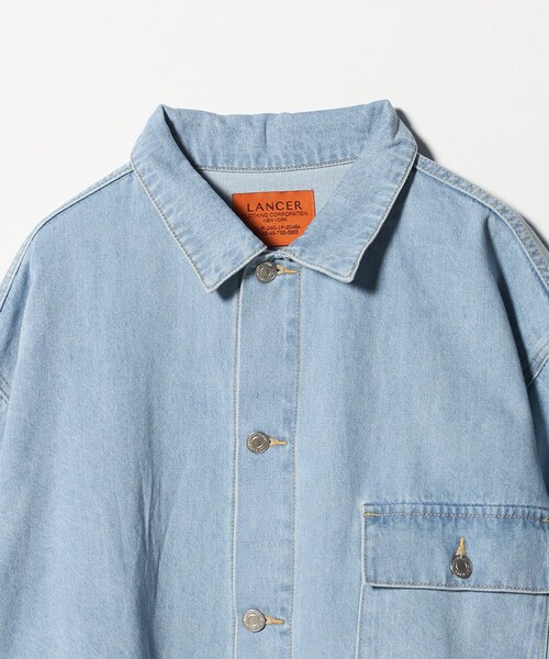 ASTRAET(アストラット)の「<LANCER>DENIM SHORT ジャケット(デニムジャケット・レディース・ライトブルー/ネイビー・M)」の12枚目の写真