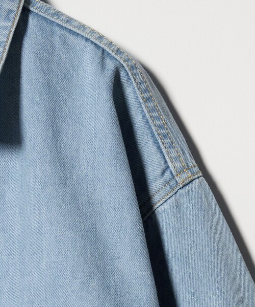 ASTRAET(アストラット)の「<LANCER>DENIM SHORT ジャケット(デニムジャケット・レディース・ライトブルー/ネイビー・M)」の13枚目の写真