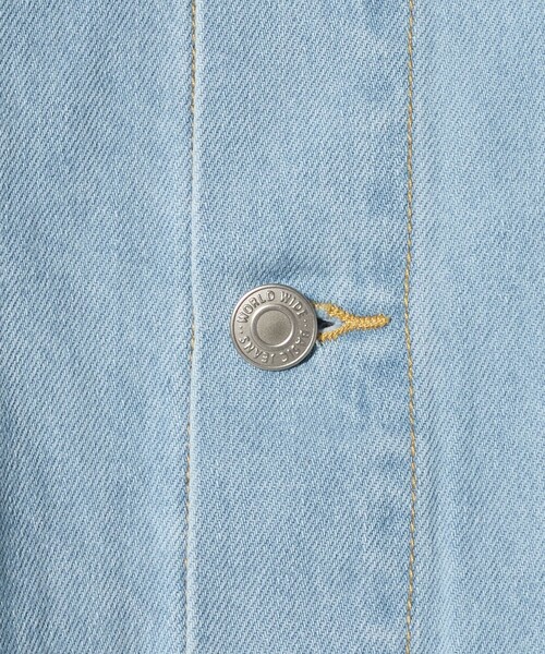 ASTRAET(アストラット)の「<LANCER>DENIM SHORT ジャケット(デニムジャケット・レディース・ライトブルー/ネイビー・M)」の15枚目の写真
