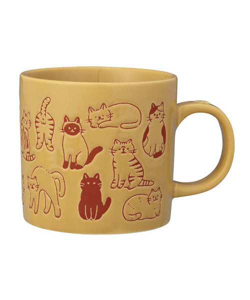 SiNCERE(シンシア)の「アニマルマグ Animal Mug まみれ マグ ネコ イヌ アニマル(グラス/マグカップ/タンブラー・レディース・イエロー/グレー・ONE SIZE)」の9枚目の写真