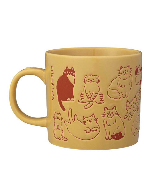 SiNCERE(シンシア)の「アニマルマグ Animal Mug まみれ マグ ネコ イヌ アニマル(グラス/マグカップ/タンブラー・レディース・イエロー/グレー・ONE SIZE)」の10枚目の写真