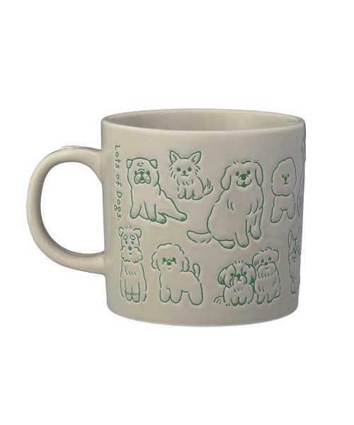 SiNCERE(シンシア)の「アニマルマグ Animal Mug まみれ マグ ネコ イヌ アニマル(グラス/マグカップ/タンブラー・レディース・イエロー/グレー・ONE SIZE)」の7枚目の写真