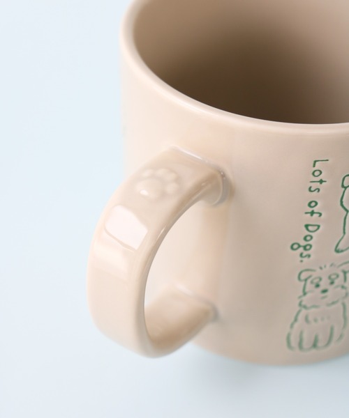 SiNCERE(シンシア)の「アニマルマグ Animal Mug まみれ マグ ネコ イヌ アニマル(グラス/マグカップ/タンブラー・レディース・イエロー/グレー・ONE SIZE)」の15枚目の写真