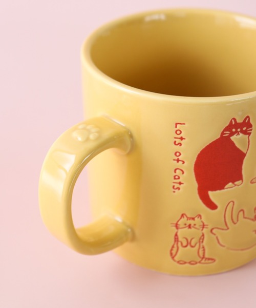 SiNCERE(シンシア)の「アニマルマグ Animal Mug まみれ マグ ネコ イヌ アニマル(グラス/マグカップ/タンブラー・レディース・イエロー/グレー・ONE SIZE)」の12枚目の写真