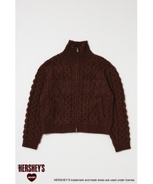 HERSHEY'S ZIP UP KNIT カーディガン
