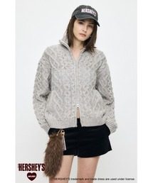 HERSHEY'S ZIP UP KNIT カーディガン
