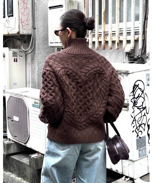 カーディガン moussy MOUSSY | SHADOW STRIPE KNIT カーディガン (ニット ) |SHEL'TTER WEBSTORE