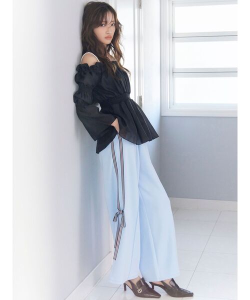 RESEXXY（リゼクシー）の「【FILA】サイドラインリボンパンツ（その他パンツ・レディース・ブルー/ピンク・FREE）」の12枚目の写真