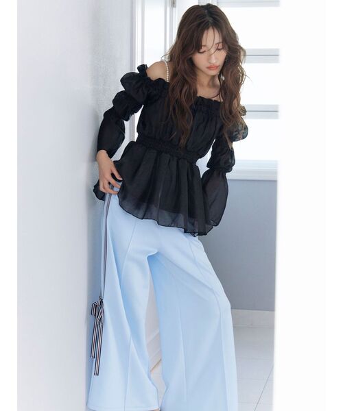 RESEXXY（リゼクシー）の「【FILA】サイドラインリボンパンツ（その他パンツ・レディース・ブルー/ピンク・FREE）」の13枚目の写真