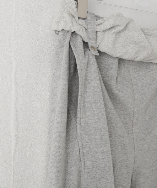 OPEN Yy(オープンワイワイ)の「【Geek Office / ギークオフィス】OPEN YY / ROLLED WAIST SWEAT CARGO PANTS(カーゴパンツ・レディース・チャコールグレー・SMALL)」の8枚目の写真