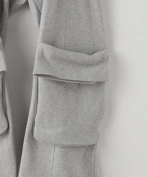 OPEN Yy(オープンワイワイ)の「【Geek Office / ギークオフィス】OPEN YY / ROLLED WAIST SWEAT CARGO PANTS(カーゴパンツ・レディース・チャコールグレー・SMALL)」の9枚目の写真
