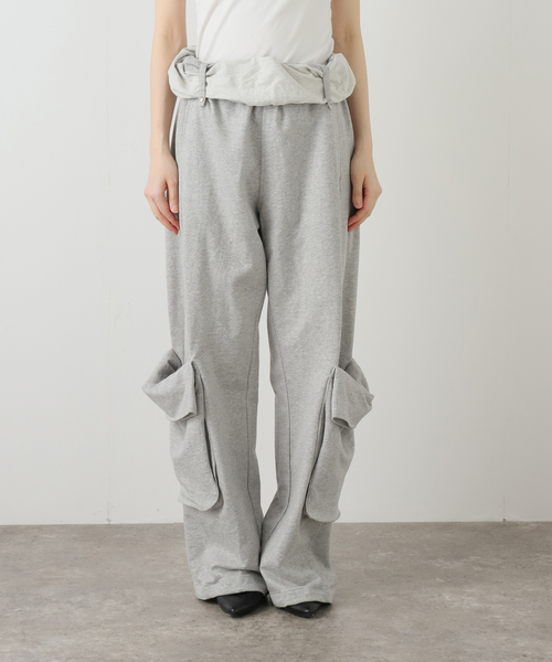 OPEN Yy(オープンワイワイ)の「【Geek Office / ギークオフィス】OPEN YY / ROLLED WAIST SWEAT CARGO PANTS(カーゴパンツ・レディース・チャコールグレー・SMALL)」の21枚目の写真