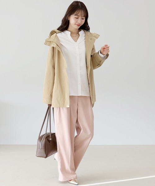 Aletta vita（アレッタビータ）の「エステルツイルツータックセミワイドパンツ（その他パンツ・レディース・ネイビー/ピンク/グレー・FREE）」の10枚目の写真