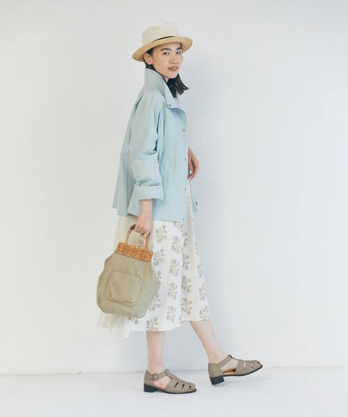 LOISIR（ロワズィール）の「オリジナル柄刺繍ワンピース（ワンピース・レディース・キナリ/ブラック系その他・FREE）」の7枚目の写真