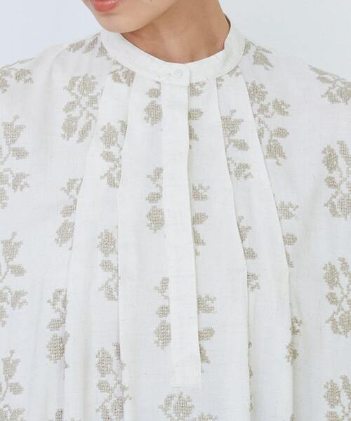 LOISIR（ロワズィール）の「オリジナル柄刺繍ワンピース（ワンピース・レディース・キナリ/ブラック系その他・FREE）」の18枚目の写真