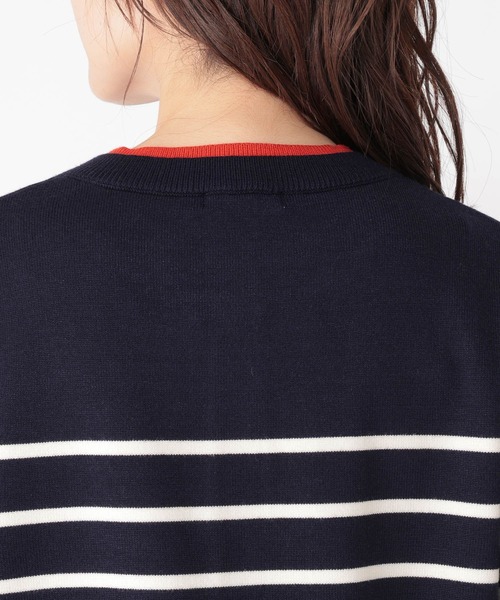 studio CLIP（スタディオクリップ）の「12ゲージボーダーレイヤーカーディガン（カーディガン/ボレロ・レディース・ネイビー/グレー/アイボリー・FREE）」の22枚目の写真