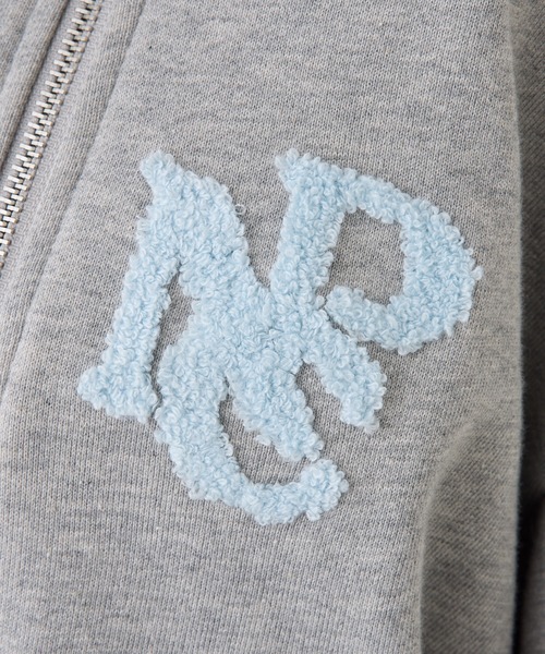 one after another NICE CLAUP(ワンアフターアナザーナイスクラップ)の「セーラーカラーロゴスウェット【セットアップボトムあり】(パーカー・レディース・ピンク/杢グレー/ブラック・FREE)」の15枚目の写真