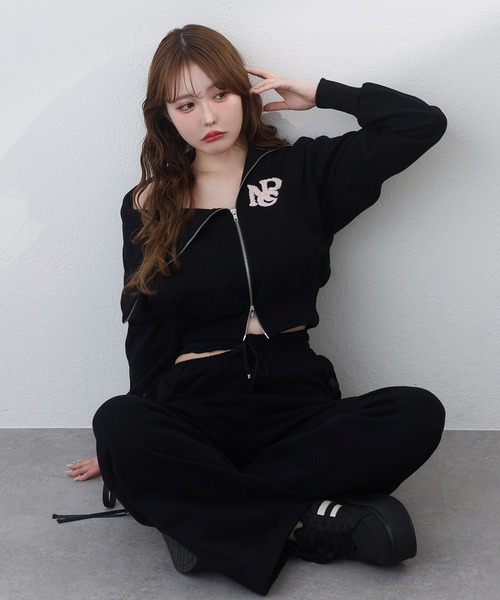 セーラーカラーロゴスウェット【セットアップボトムあり】（パーカー