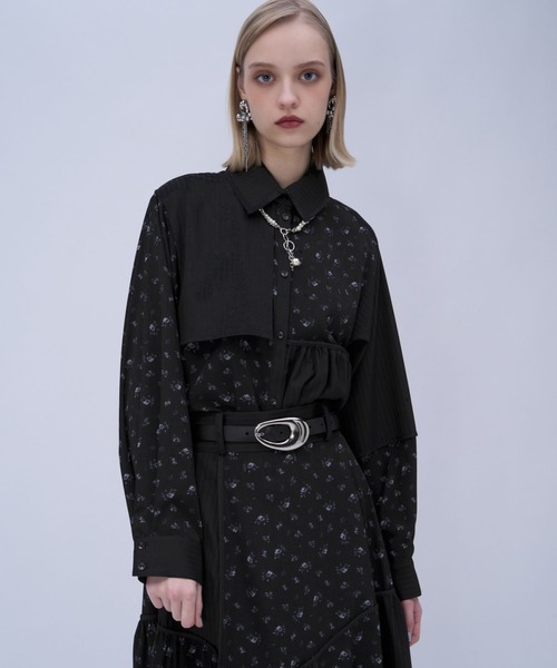 HARE（ハレ）の「パッチワークアソートガラシャツ(HARE)（シャツ/ブラウス・レディース・ライトブルー/ブラック・FREE）」の20枚目の写真