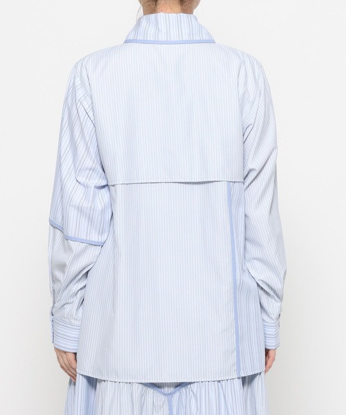 HARE（ハレ）の「パッチワークアソートガラシャツ(HARE)（シャツ/ブラウス・レディース・ライトブルー/ブラック・FREE）」の11枚目の写真